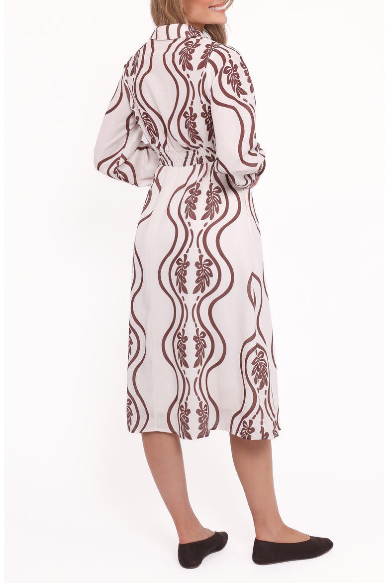 Lira Long Sleeve Midi Shirtdress
