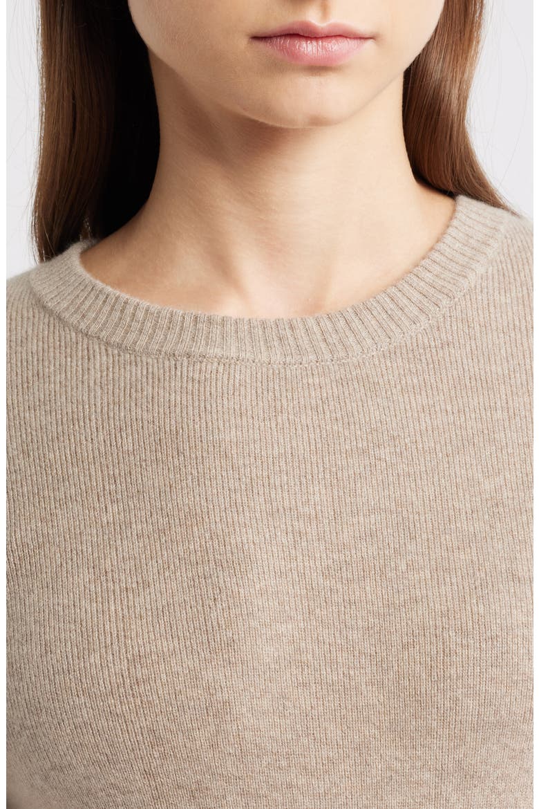 The Kellie Belted Long Sleeve Cashmere Midi Sweater Dress