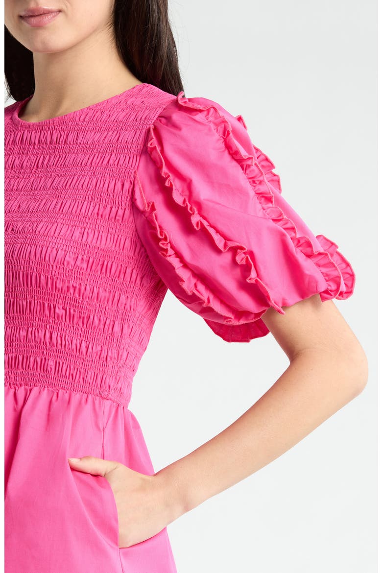 Riana Ruffle Smocked Minidress