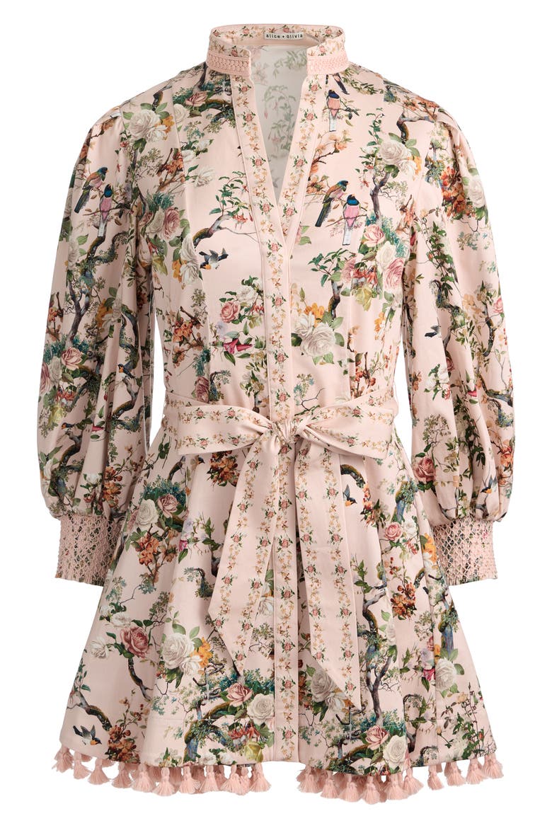 Lucy Floral Print Tie Waist Minidress