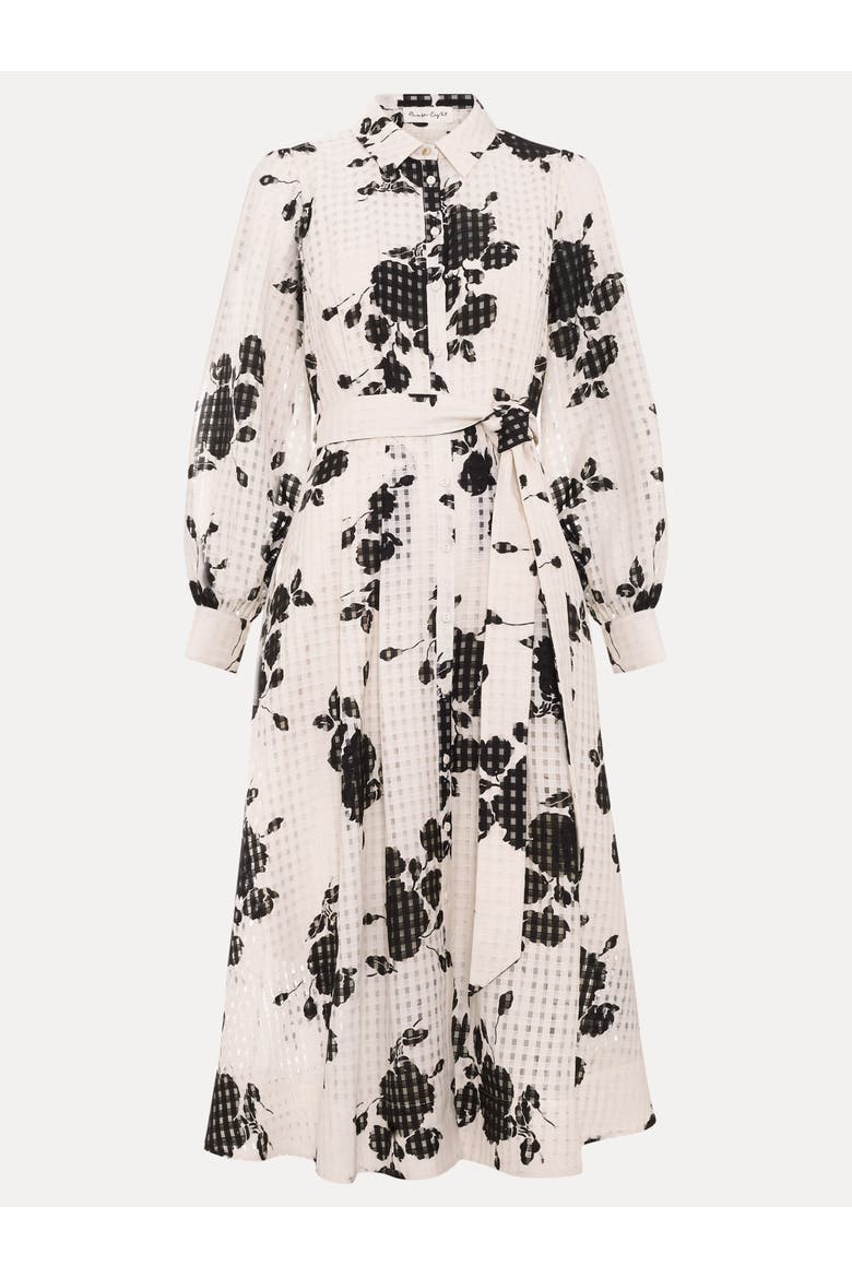 Natalie Floral Belted Shirt Dress