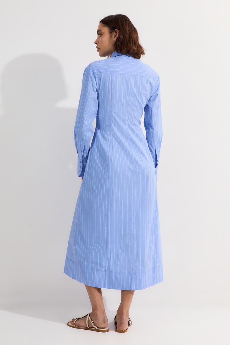 Woven Shirt Midi Dress