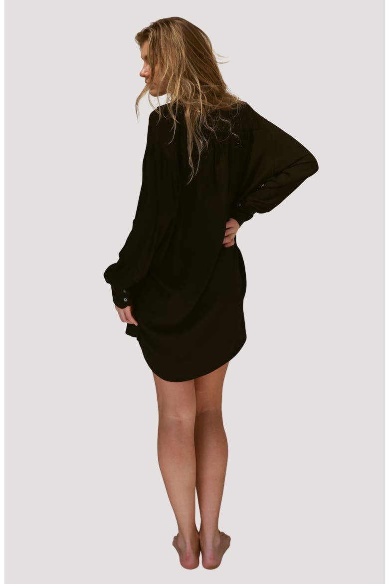 Mimi Relaxed Fit Button-Up Cover-Up Shirtdress