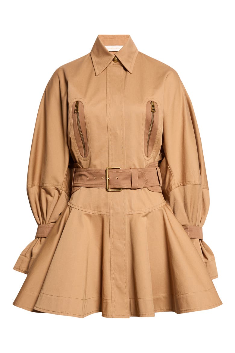 Valiant Long Sleeve Cotton Drill Minidress