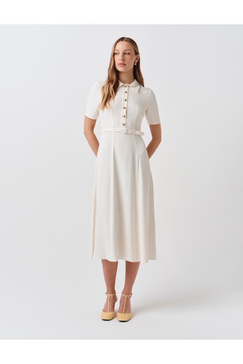 Amanda Collared Midi Shirt Dress
