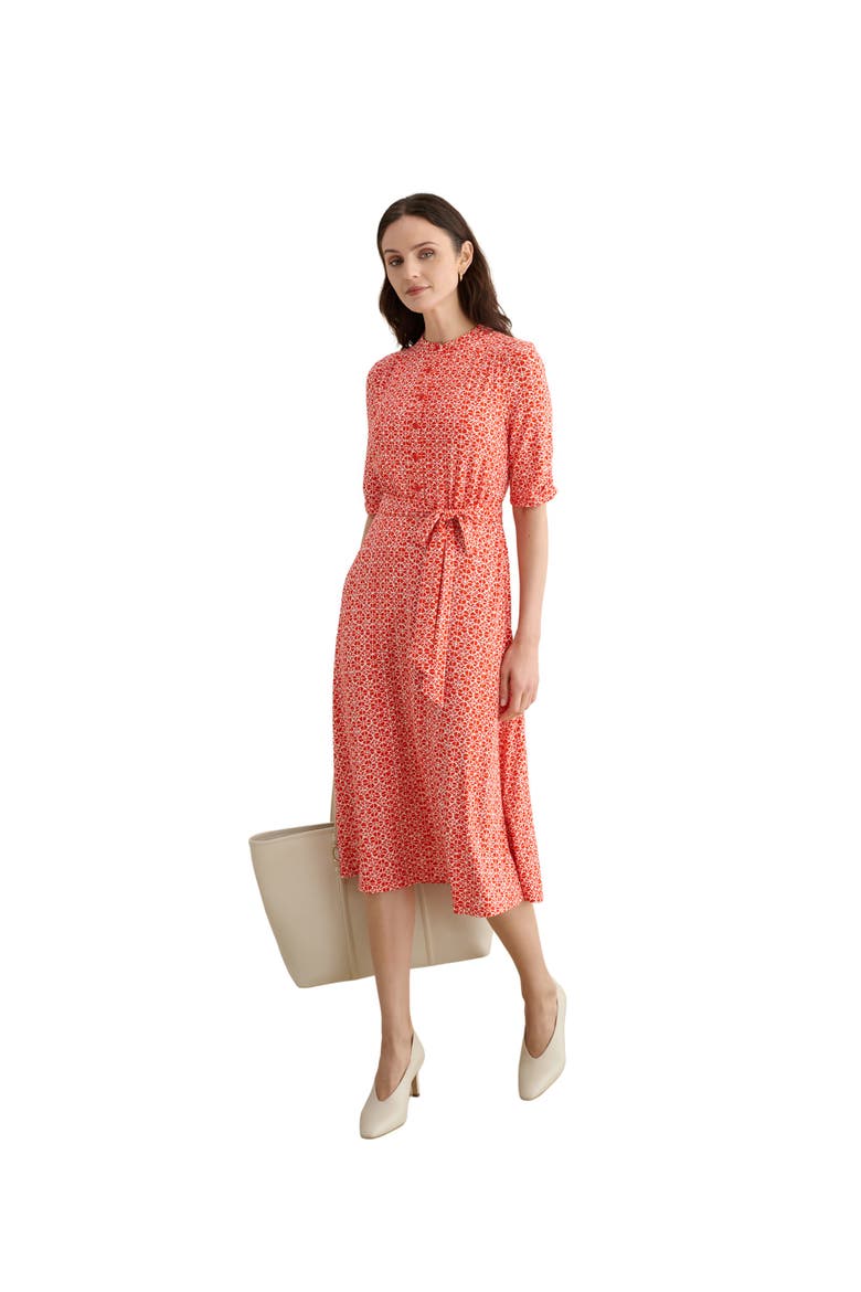 Cathy 3/4 Sleeve Jersey Midi Dress