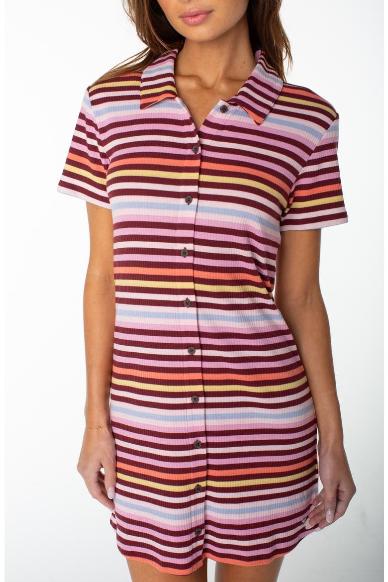 Cardiff Striped Rib Minidress