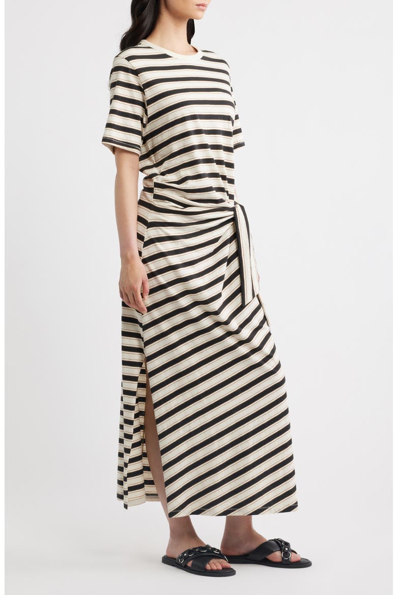 The Slub Stripe T-Shirt Maxi Dress