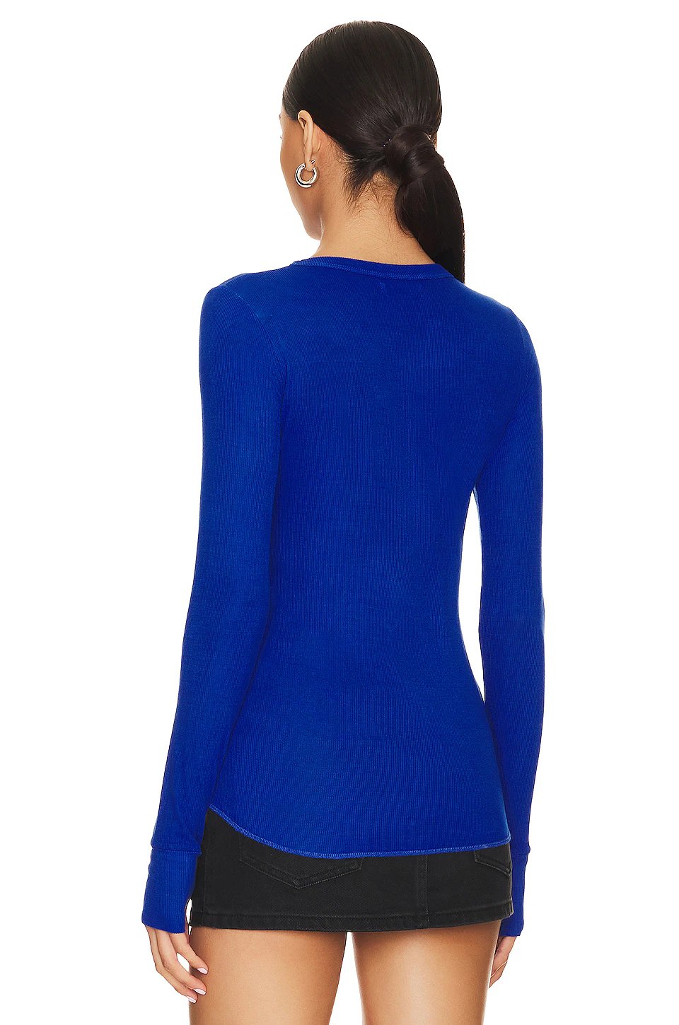 Michael Lauren Alick Tee in Ultramarine Blue - Image 3