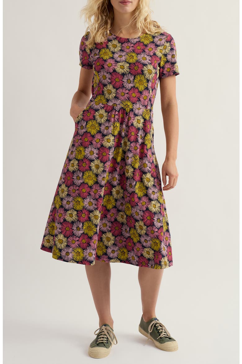 April Stretch Organic Cotton Fit & Flare Dress