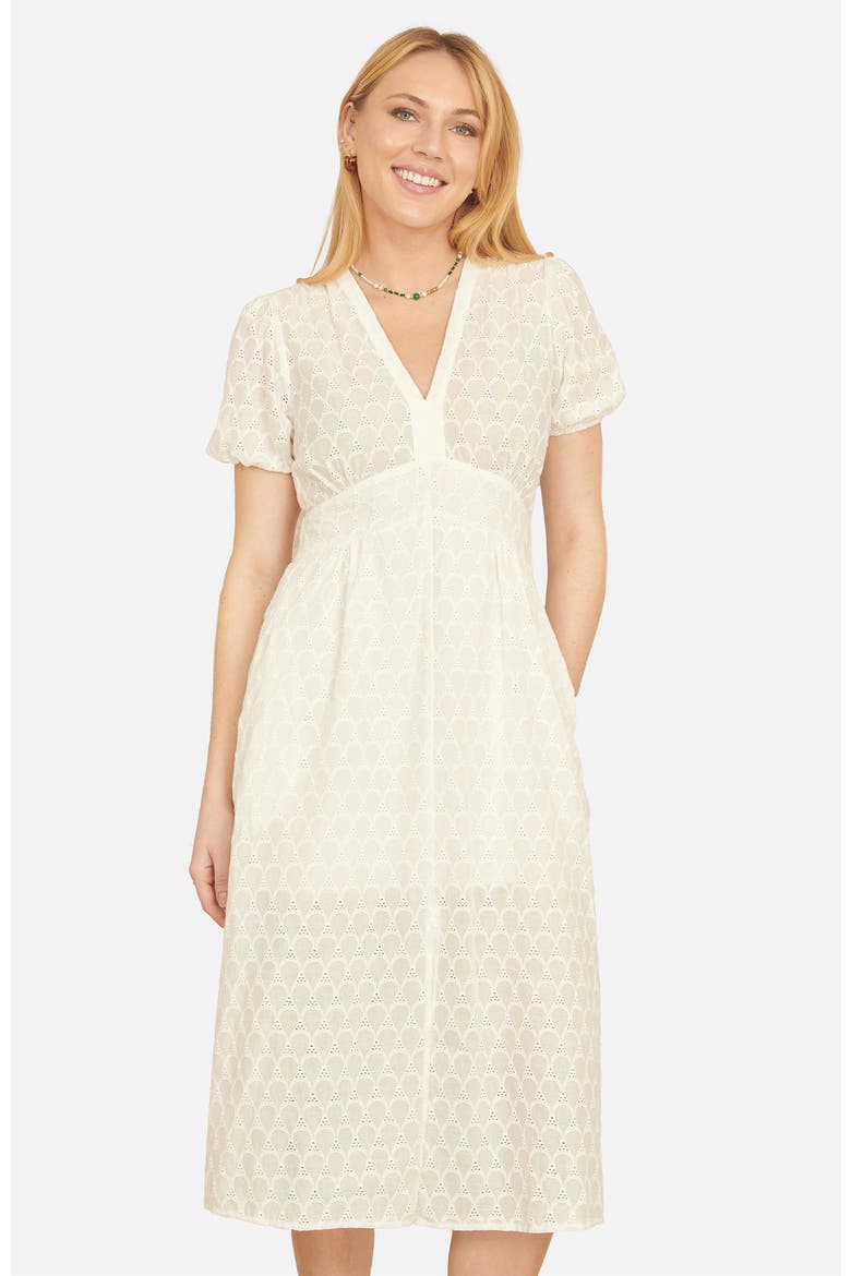 Broderie Anglaise Midi Dress