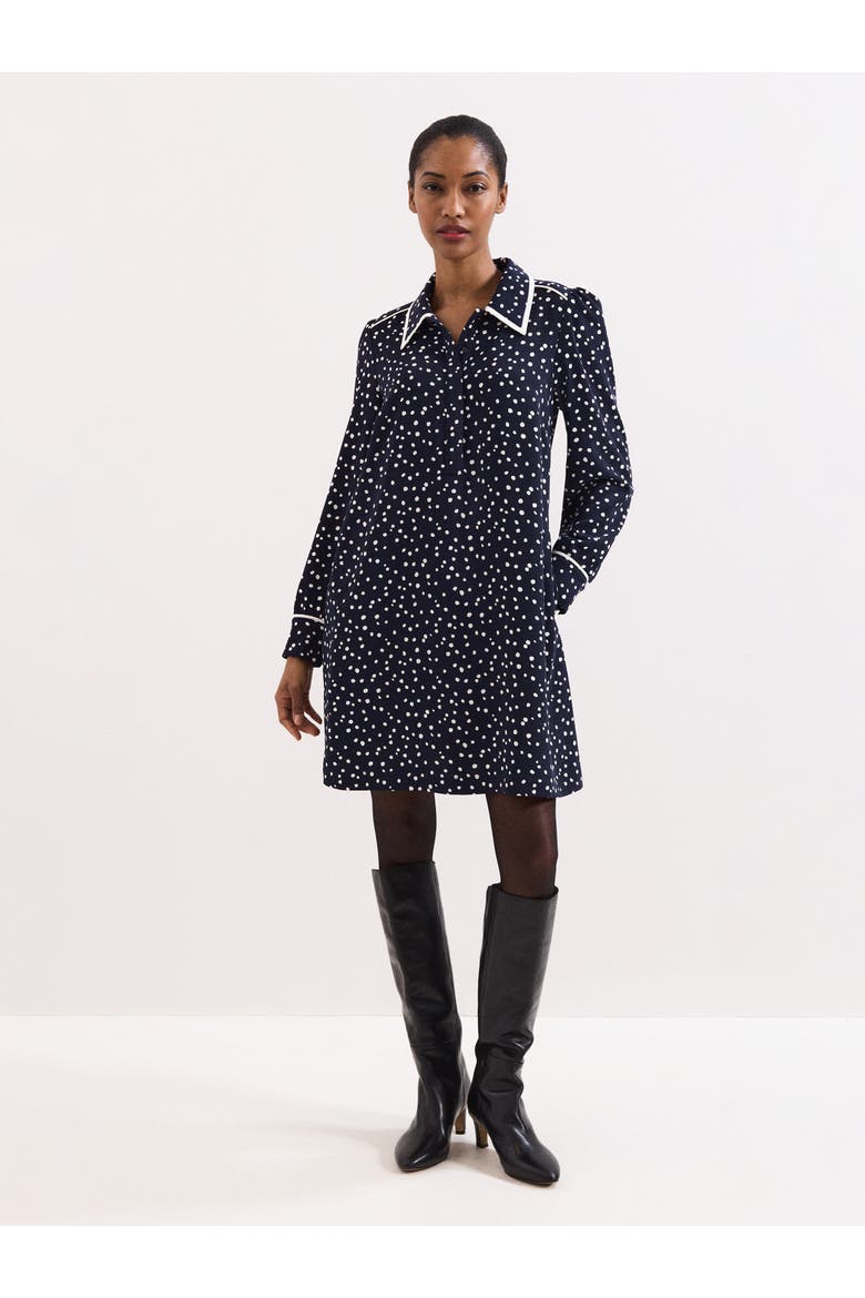 Collared Mini Tunic Dress