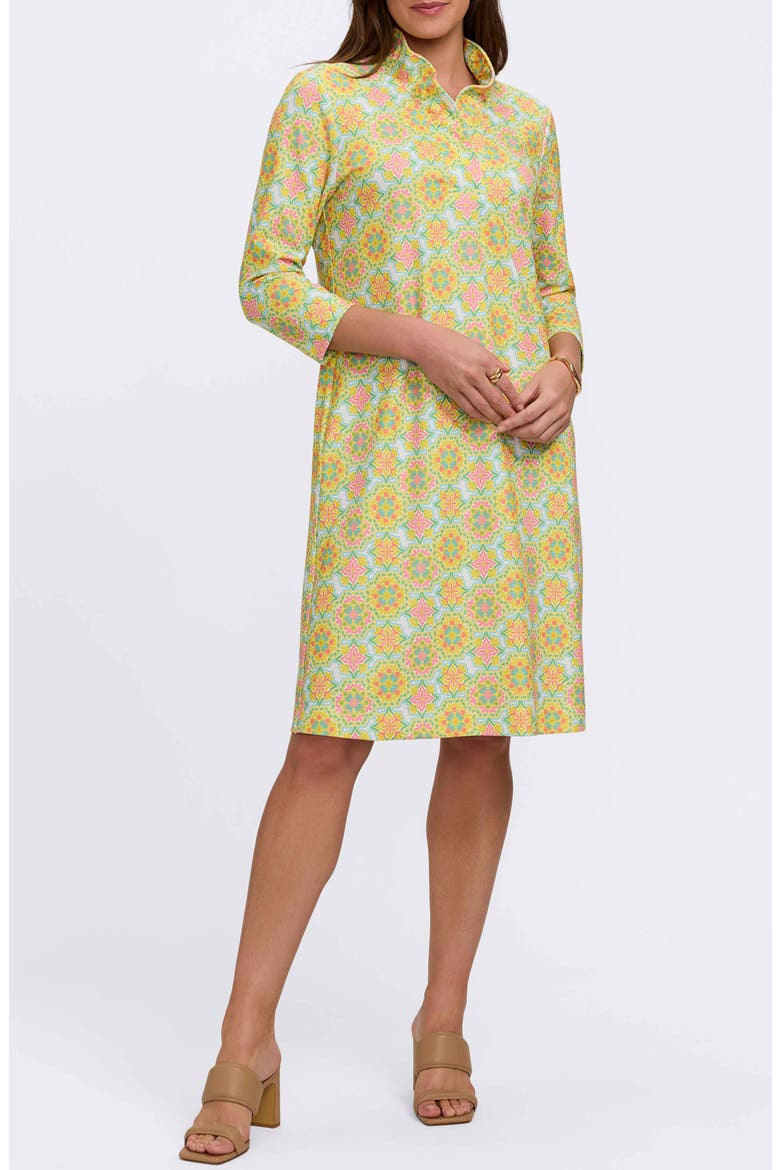 Tammy Tile Print Collared Dress
