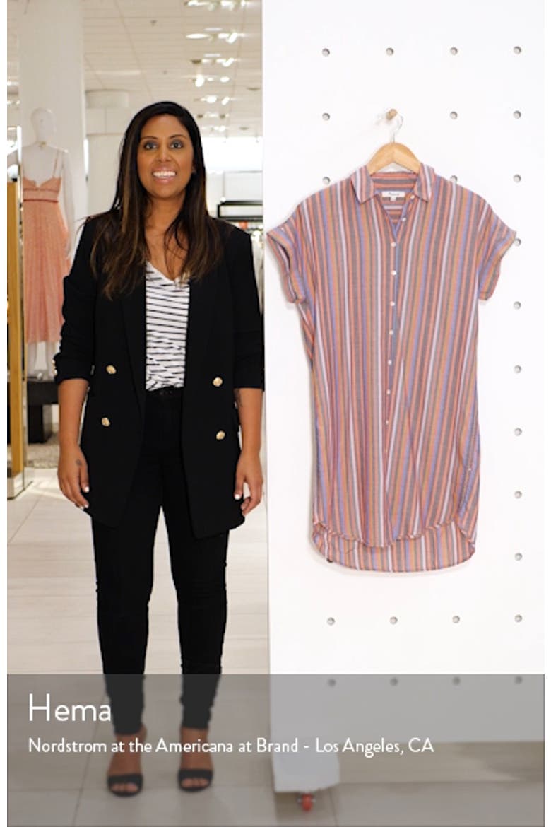 Stripe Central Shirtdress