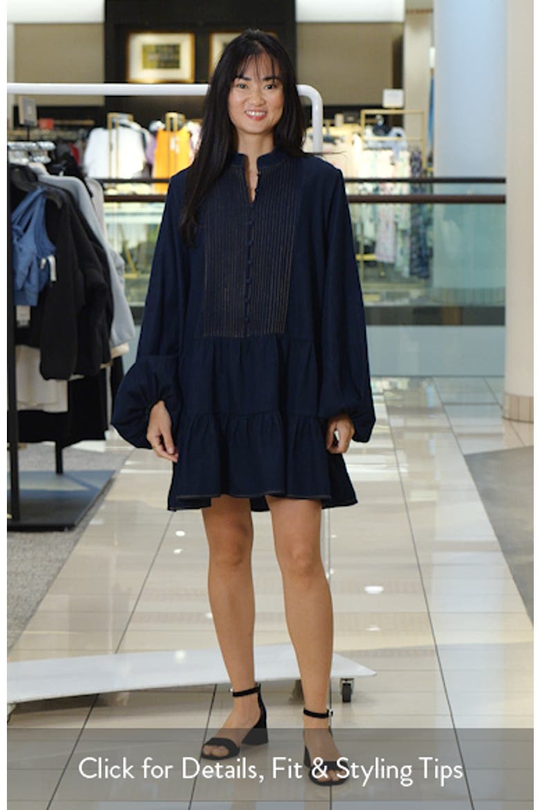 Antonia Long Sleeve Chambray Minidress