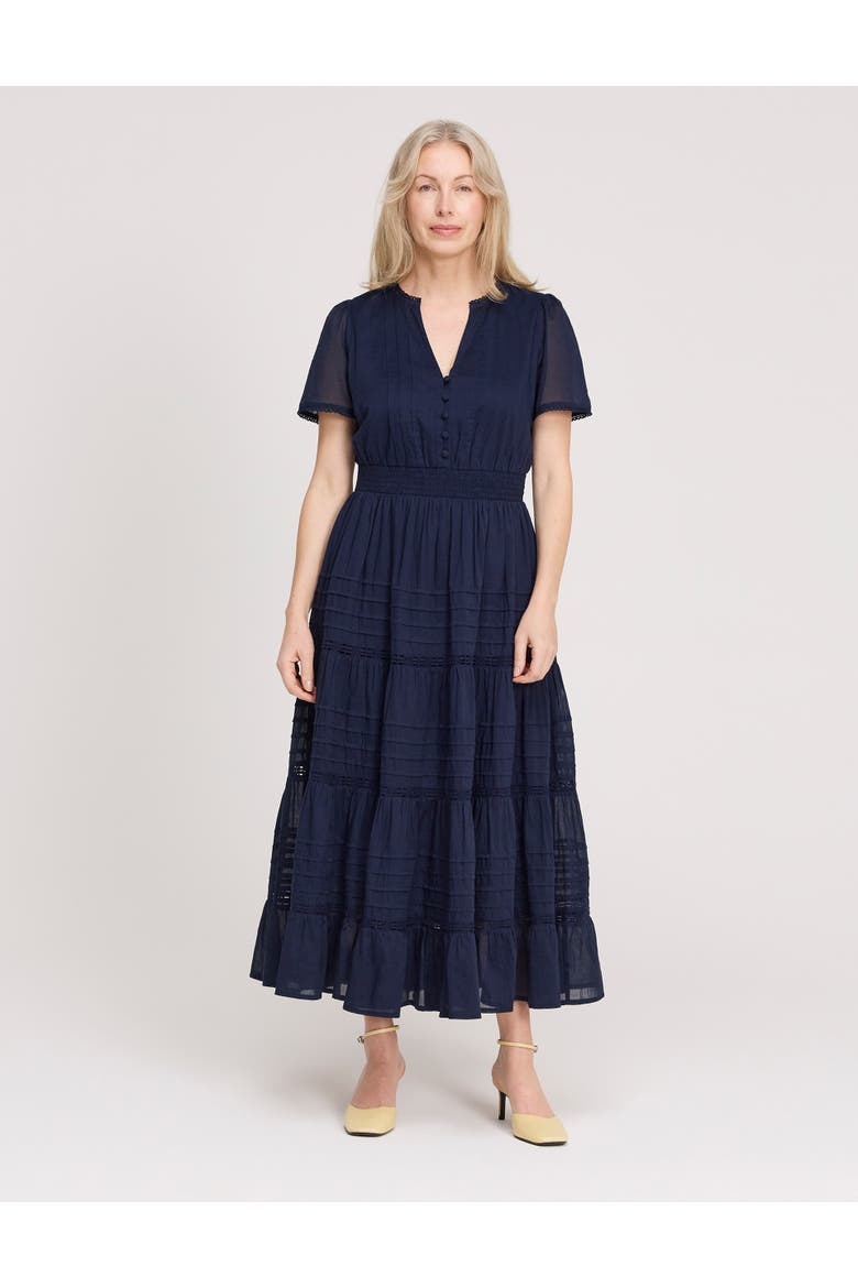 Juniper Short Sleeve Cotton Midi Dress