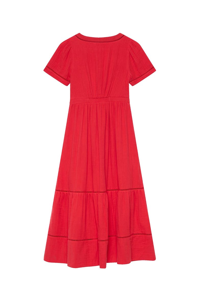 Cotton Cheesecloth Midi Dress