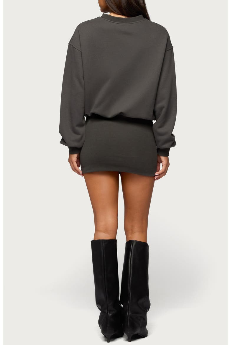 Jannah Long Sleeve Sweatshirt Minidress