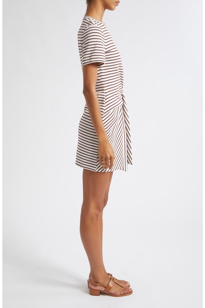 Elvaris Stripe Short Sleeve Minidress