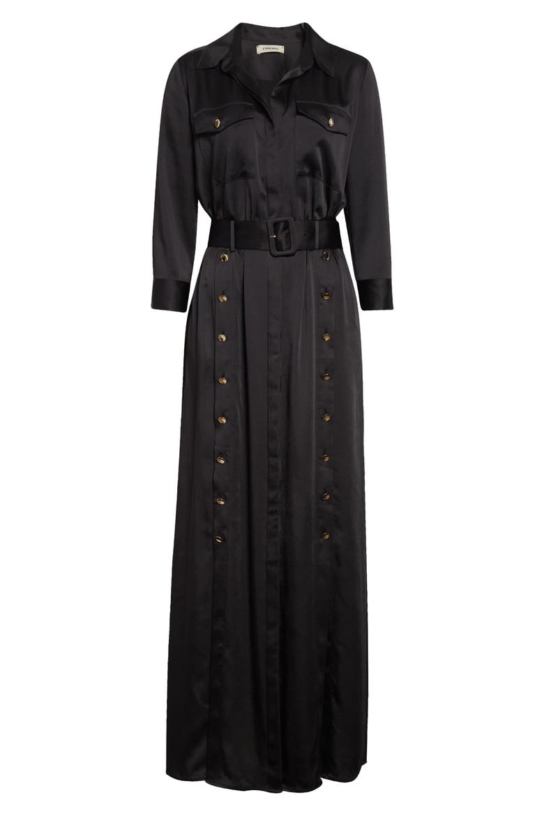 Uriah Button Belted Maxi Shirtdress