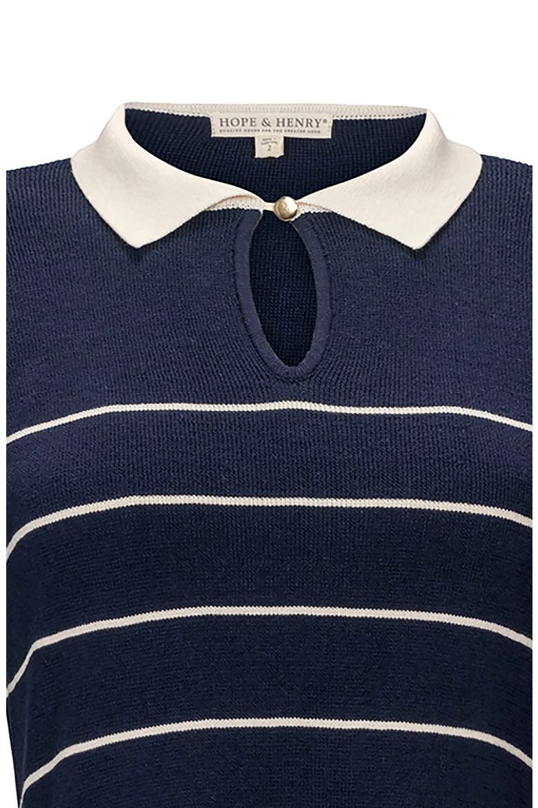 Organic Long Sleeve Collared Sweater Dress