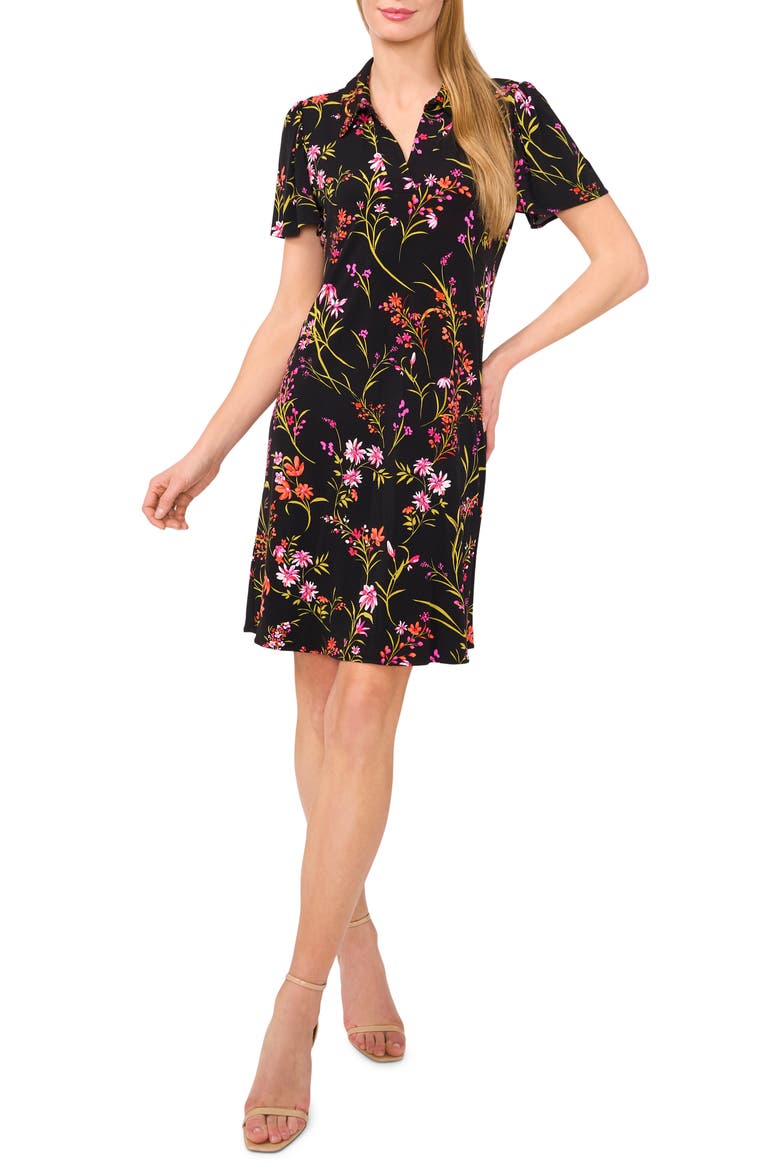Print Polo Minidress