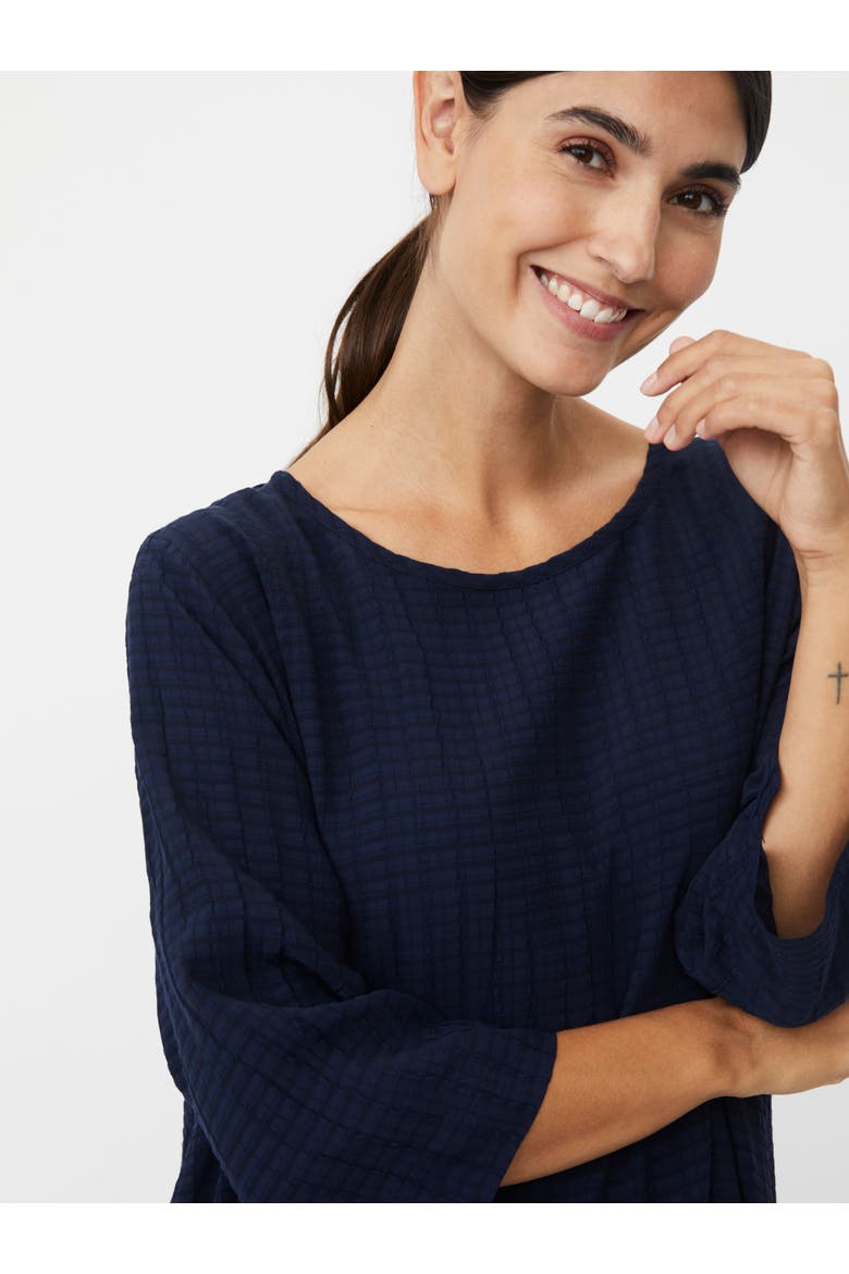 Nabia 3/4 Sleeve A-Line Midi Dress