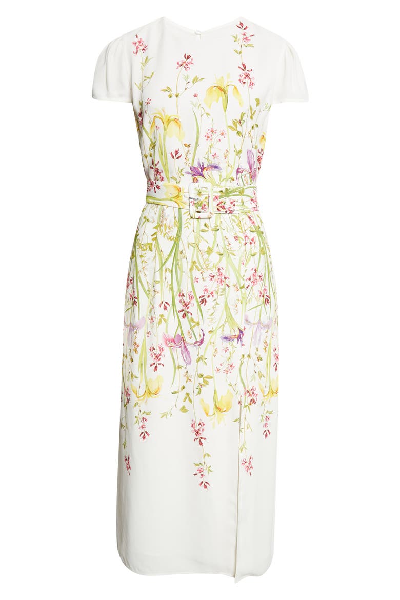Lyra Floral Print Crepe Maxi Dress