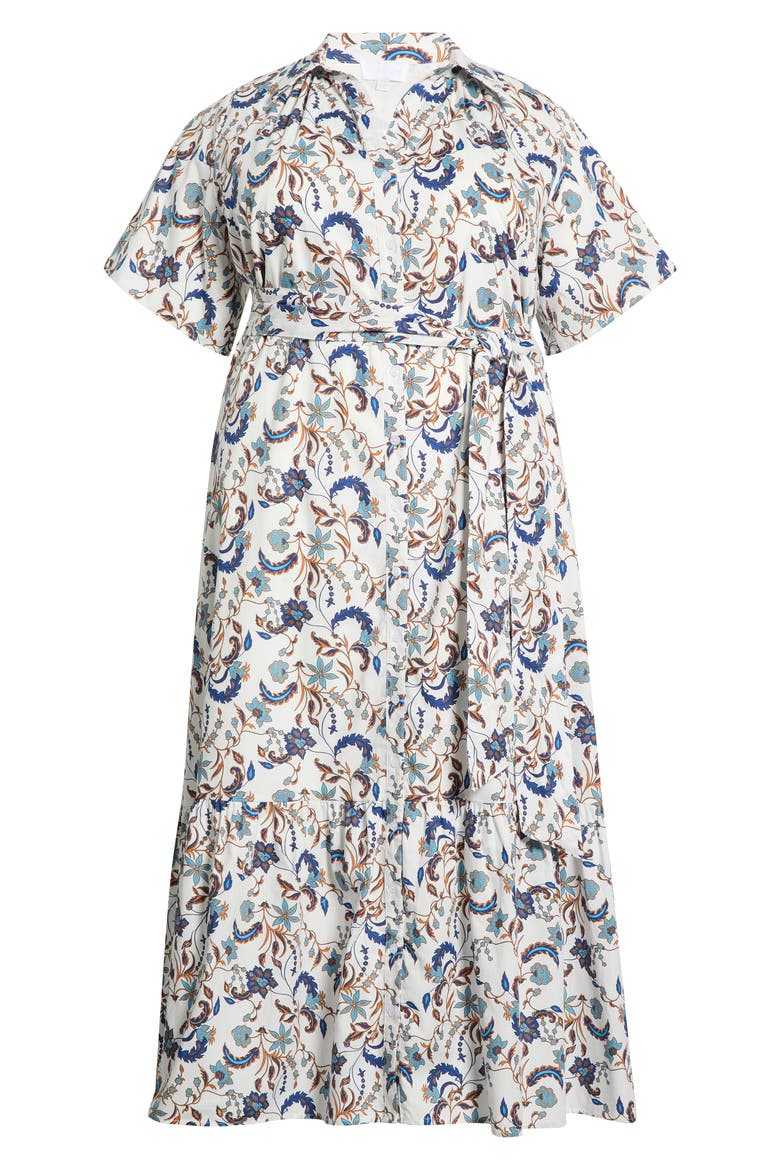 Ralston Floral Cotton Maxi Shirtdress