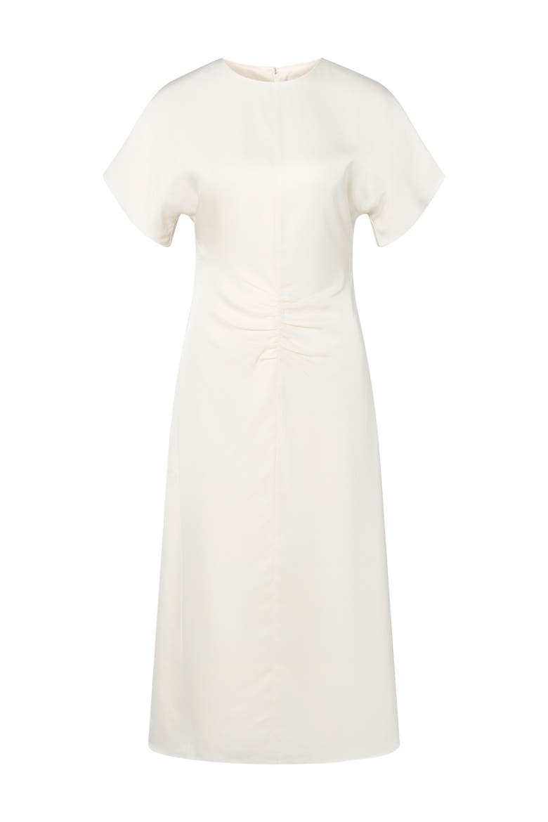 Linda Gathered Waist Midi Dress