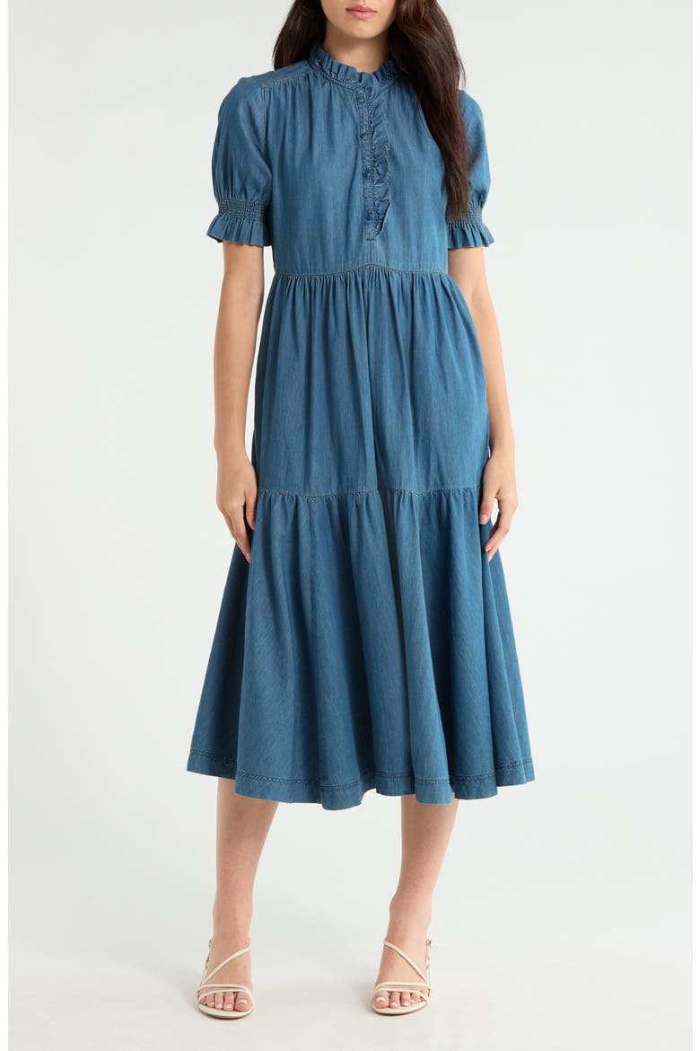 Feather Star Midi Dress