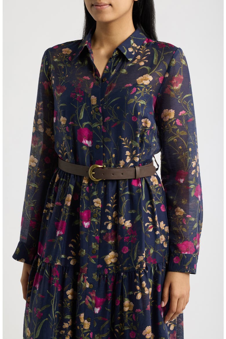 Belted Long Sleeve Shirtdress