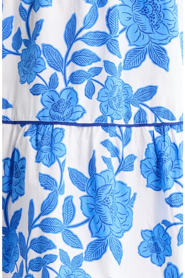 Candace Floral Tiered Cotton Minidress