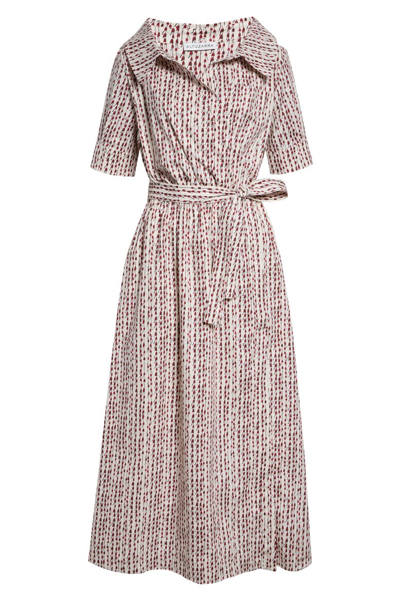 Lydia Stretch Cotton Poplin Midi Shirtdress