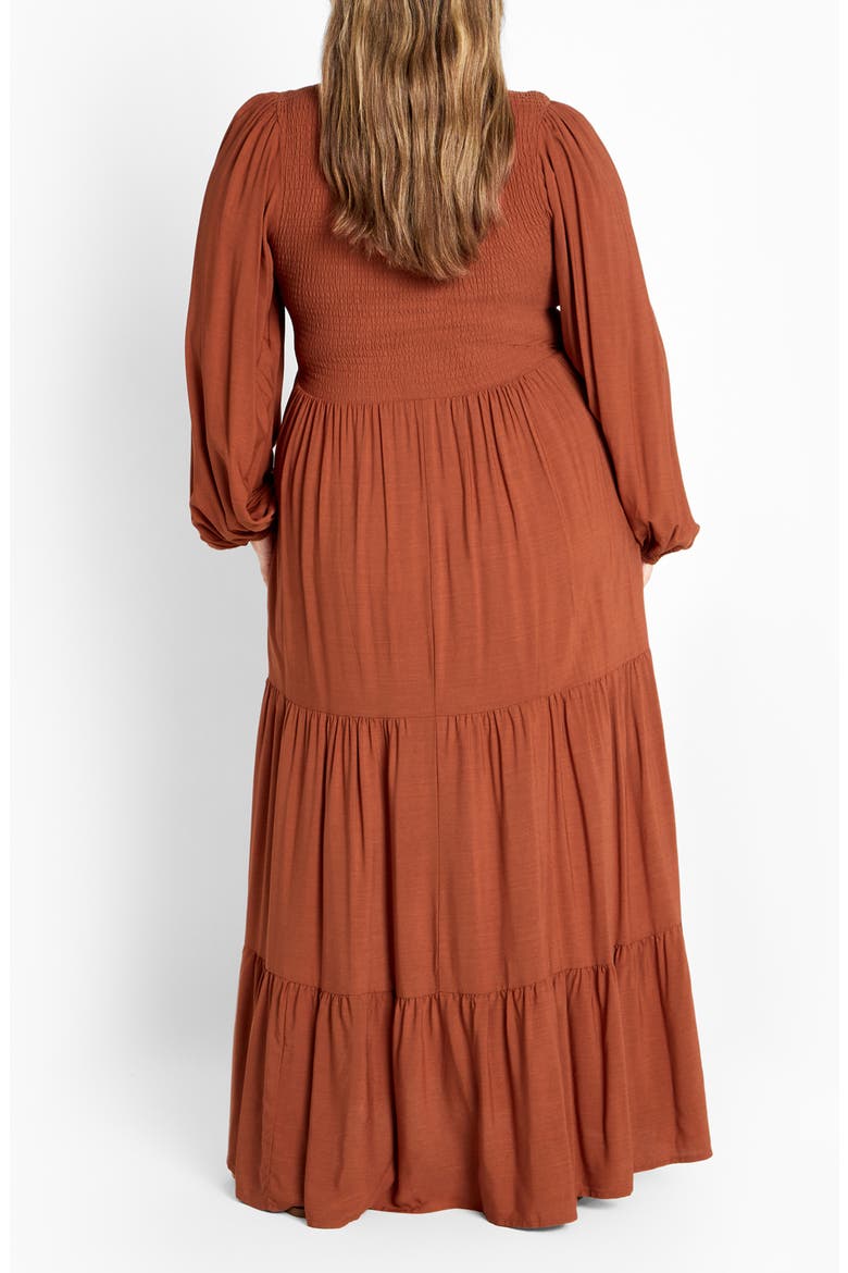 Leona Tiered Long Sleeve Maxi Dress