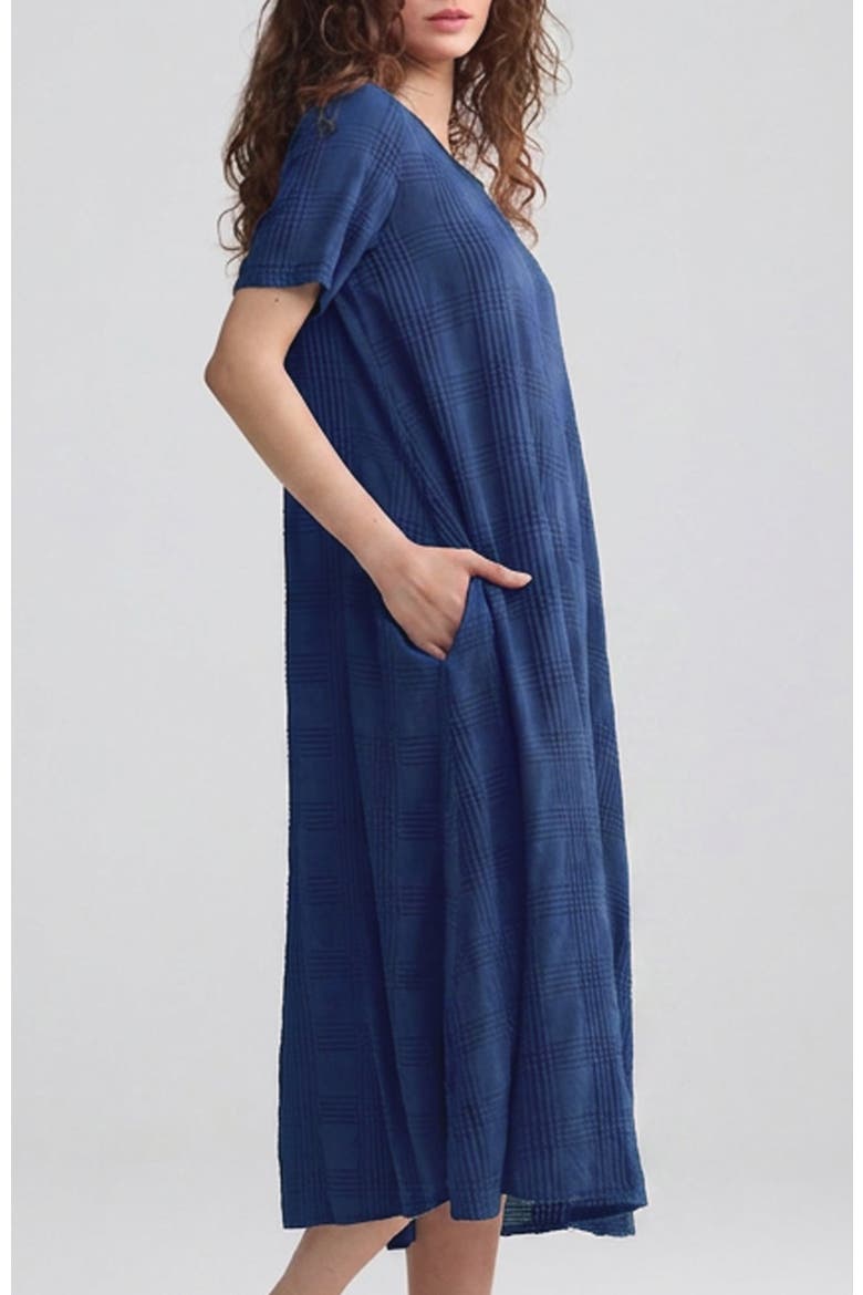Calla Check-embroidered Dress