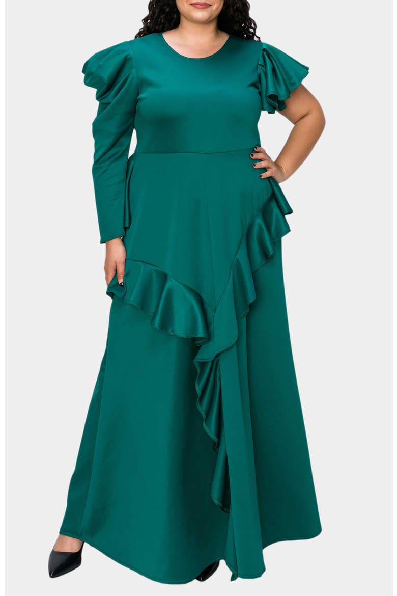 Vivienne Ruffle Maxi Dress