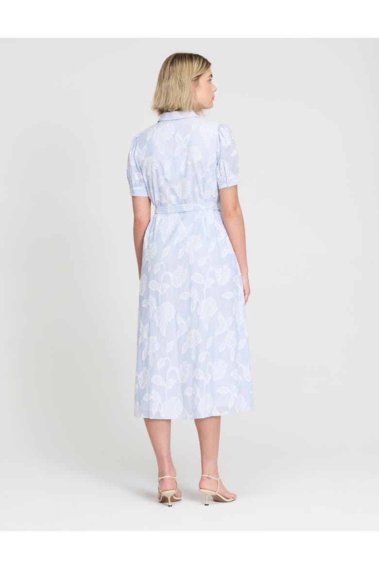Mariah Tie Waist Midi Shirt Dress