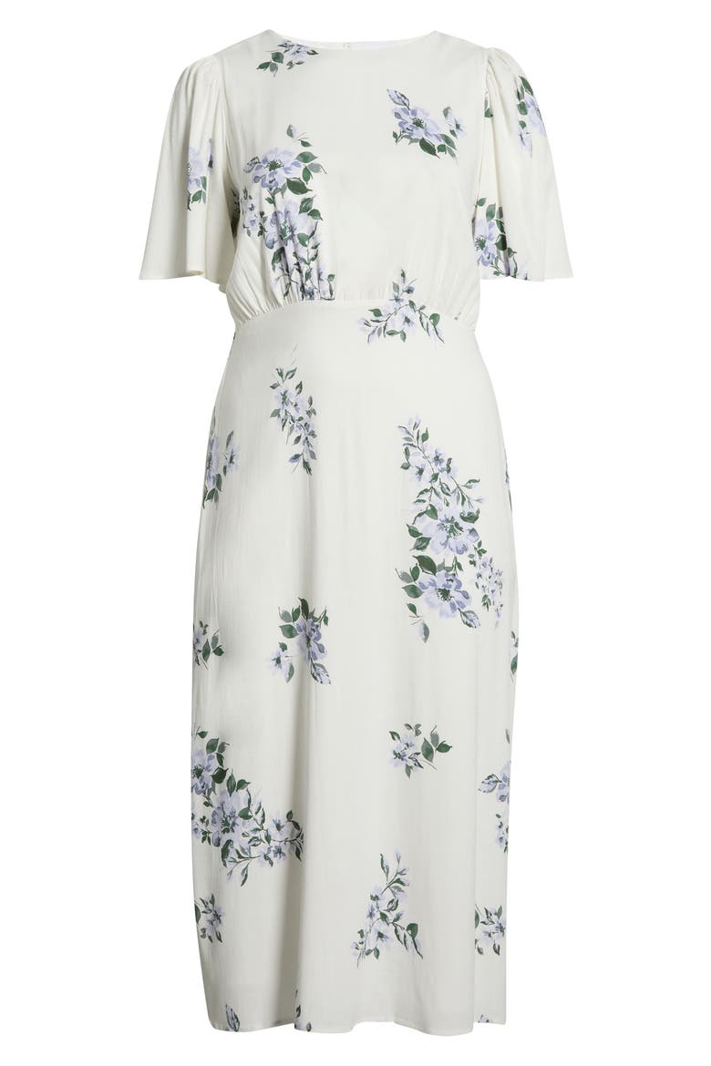 Porto Floral Smocked Midi Dress