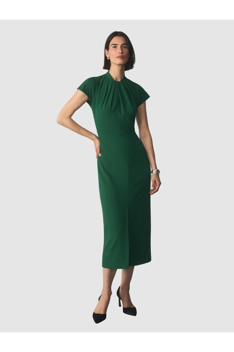 Rossano Short Sleeve High Neck Dress
