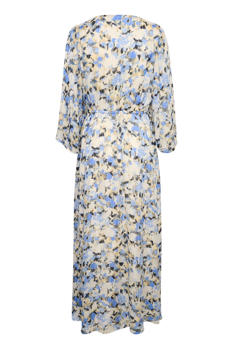 Eva Maxi V-Neck 3/4 Sleeve Dress