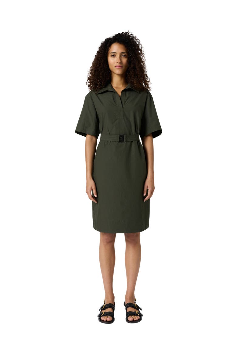 Rizlene Short Sleeve Belted Waist Dress