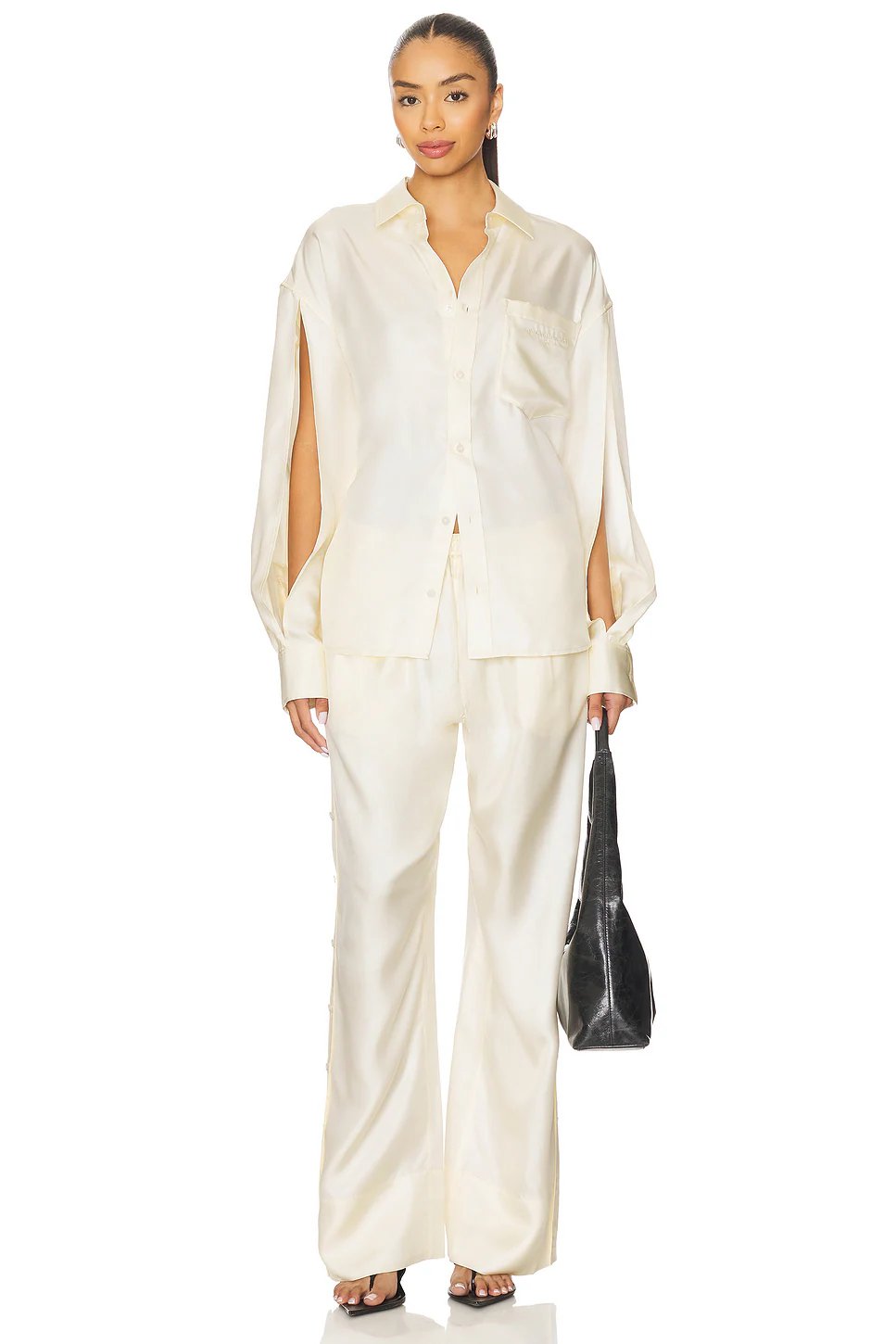 Alexander Wang Button Up Shirt in Ivory - Image 4