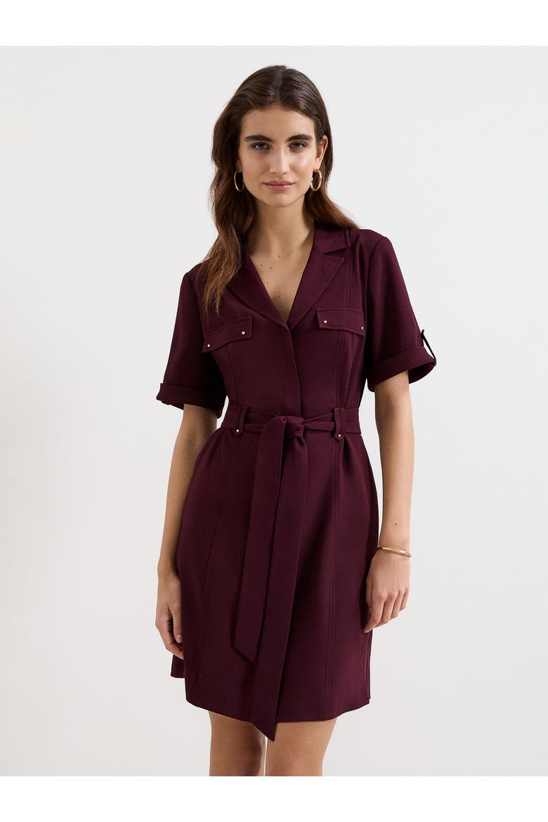 Marlina Belted Mini Shirt Dress