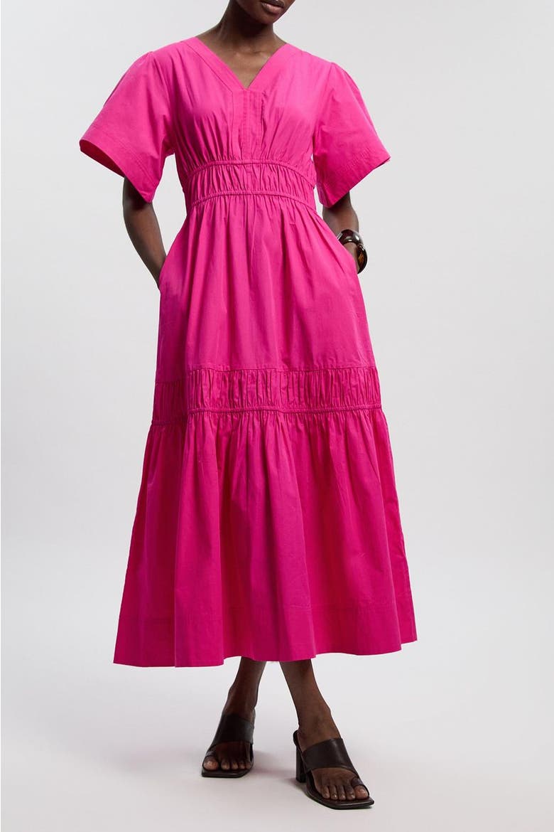Tiered Cotton Maxi Dress