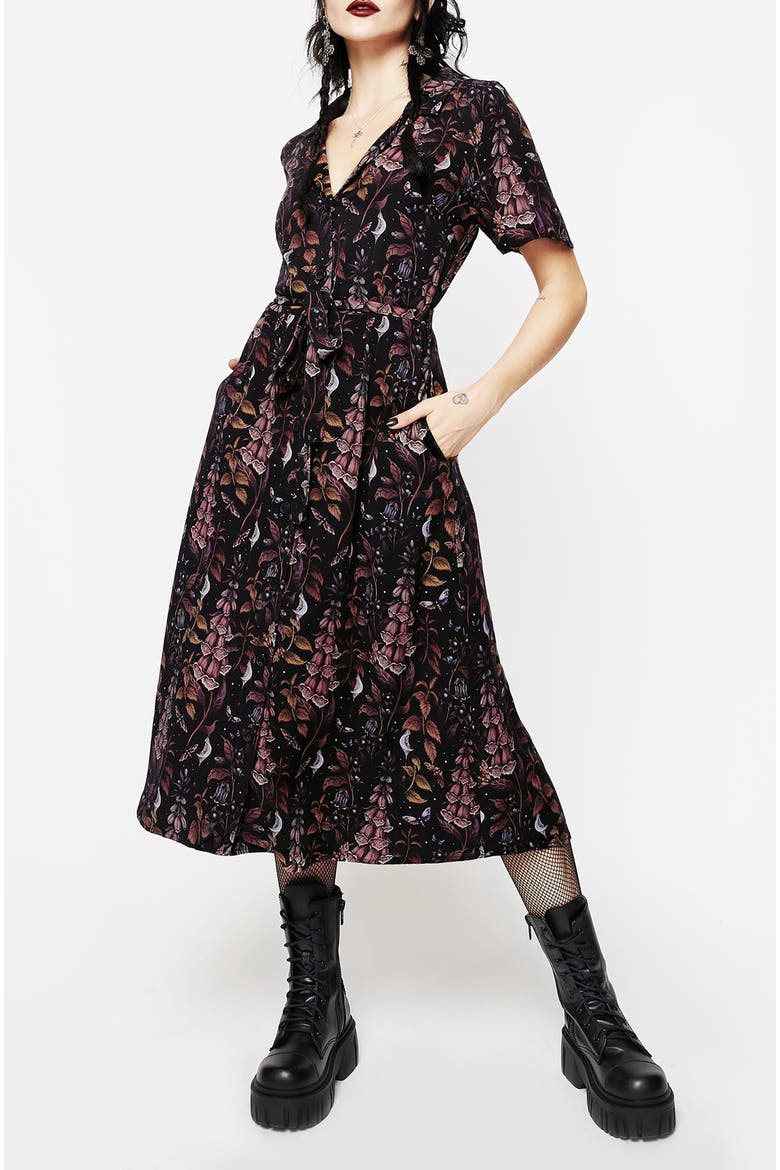 Foxglove Midi Shirt Dress