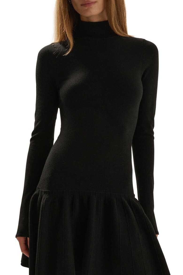 The Perfect Daughter Long Sleeve Wool Blend Minidress