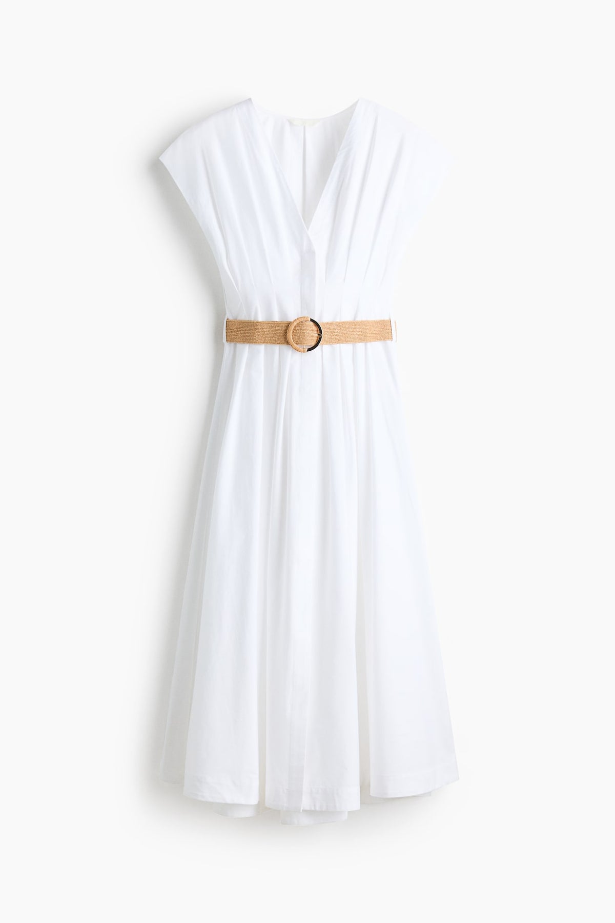 Cotton Dress with Belt
