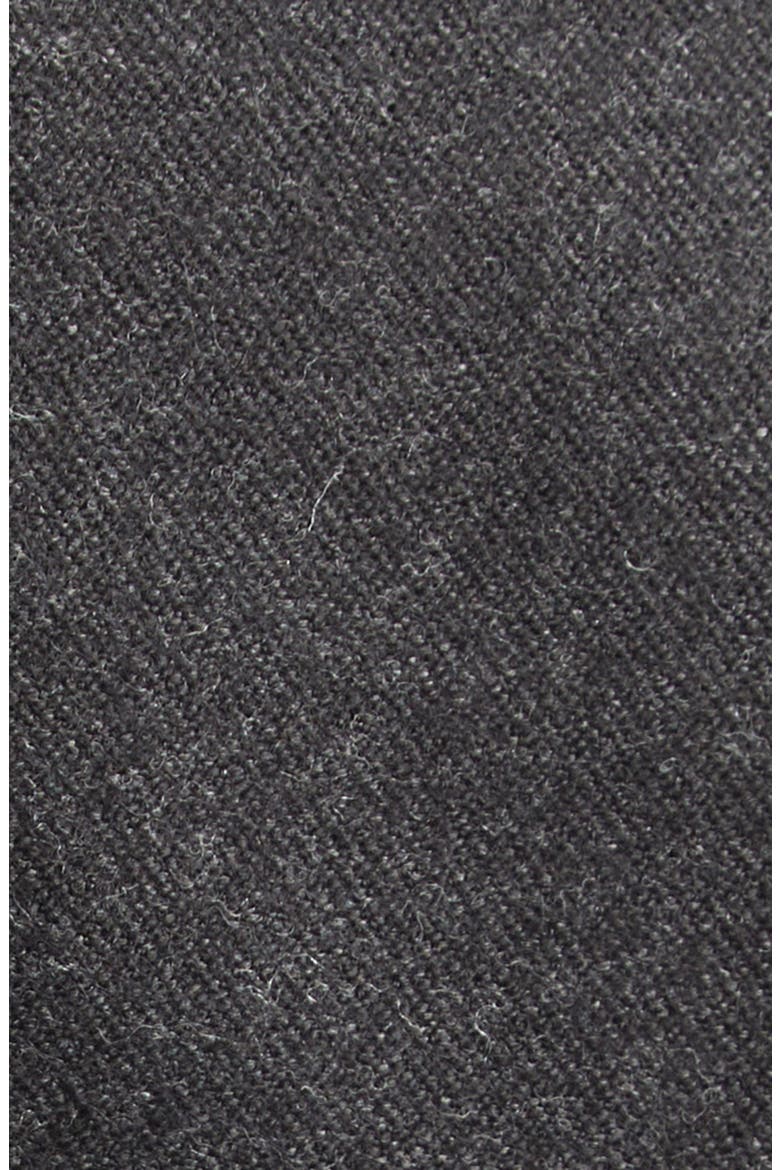 Dolman Long Sleeve Wool Twill Midi Dress