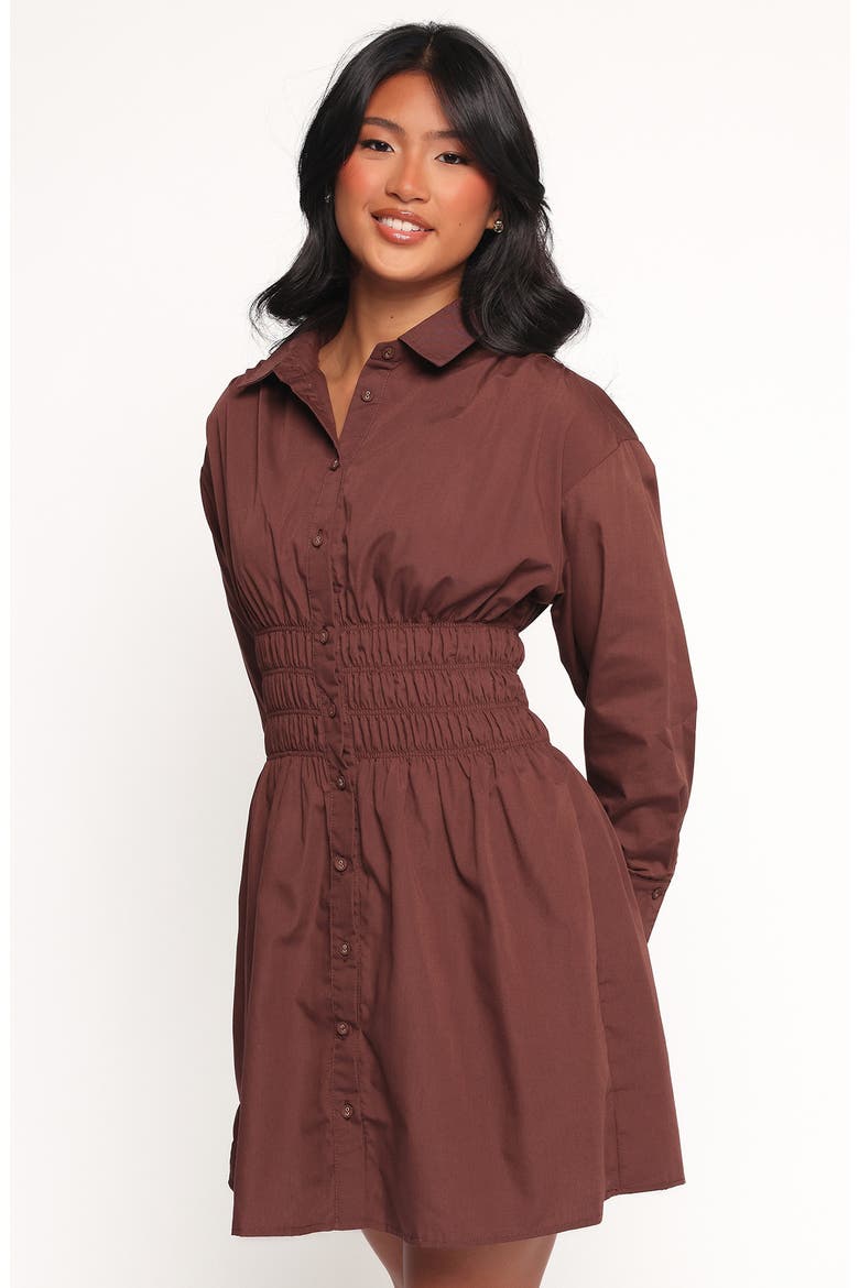 Wallace Long Sleeve Mini Shirtdress